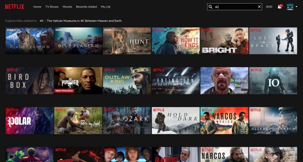Netflix không xem được video 4K trên máy tính