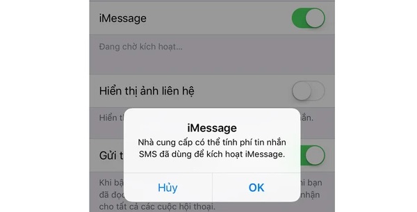 Kích hoạt iMessage trên iPhone